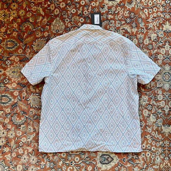 Brand New With Tags Ted Baker London Geometric Pastel Button Down Shirt - Picture 4 of 6